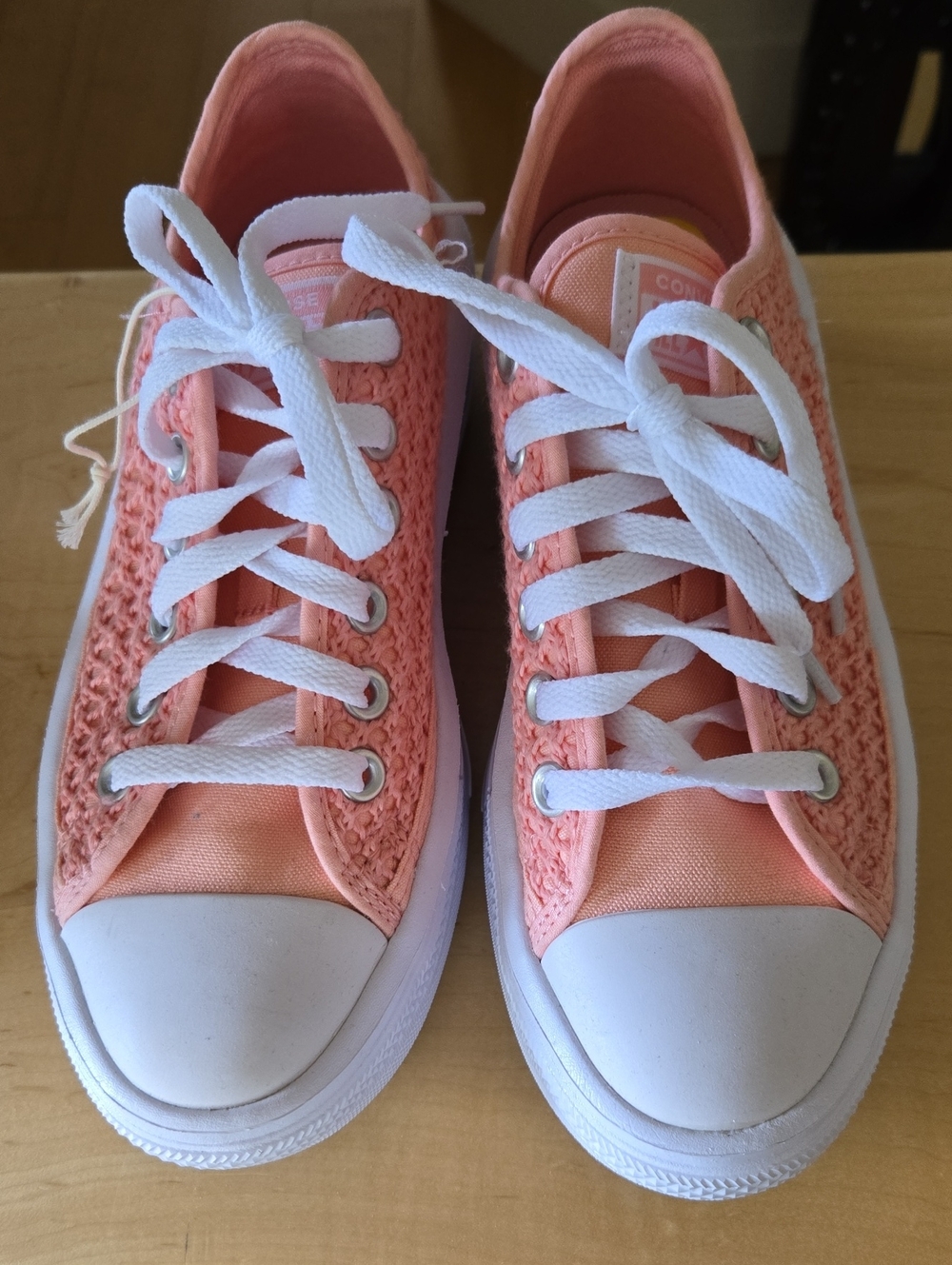 Converse Chuck Taylor All Star Move Platform Crochet sneakers For Girls 5 NWOB